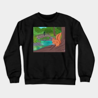 Red Squirrel Park Crewneck Sweatshirt